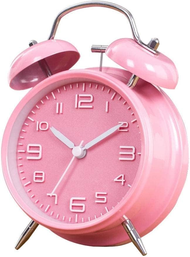 Portable Alarm Clock Travel Alarm Clock Bedside Clock Students Simple and Creative Personality Alarm Clock Alarm Clock Bedside Clock (Color : Yellow)