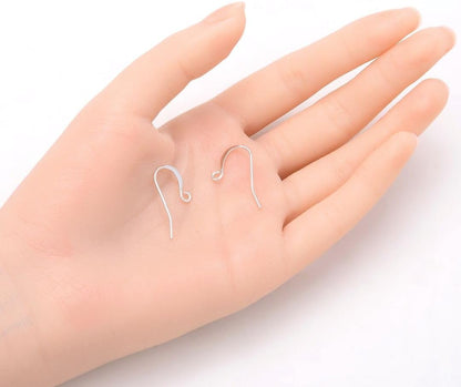 Adabele 200pcs 18K Yellow Gold Plated Strong Fish Earring Hooks 20 Gauge | 0.8mm/20 Gauge, Metal Fishhooks Ear Wire, Open Loops to Attach Charms Gemstones Dangles Earrings Making