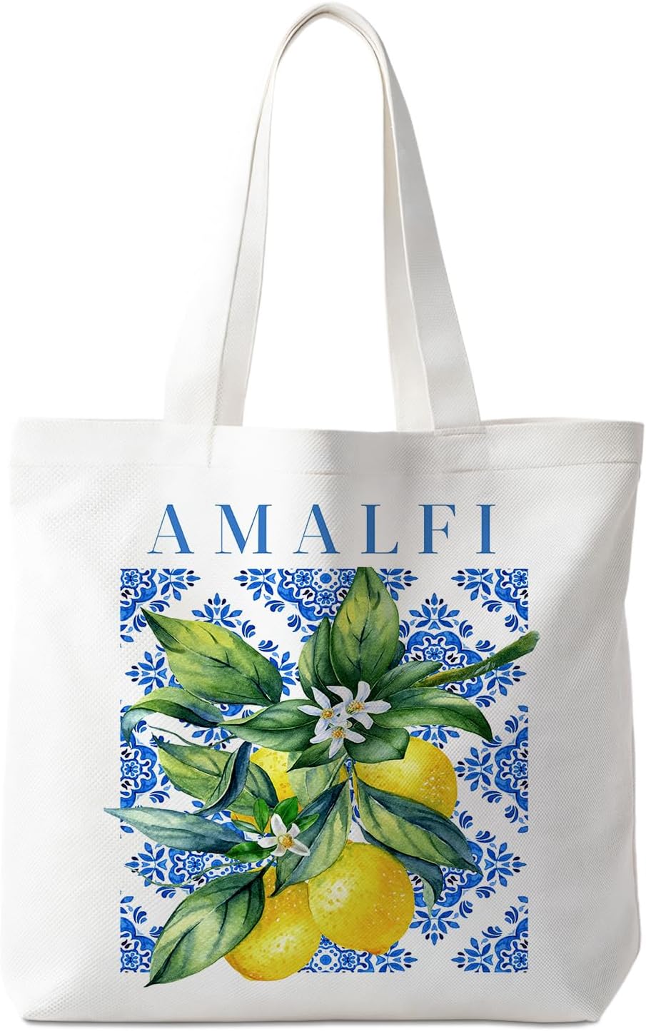 Lemons Fruits Food Tote Bag Gifts for Women, Canvas Aesthetic Reusable Grocery Bags Shopping Bags