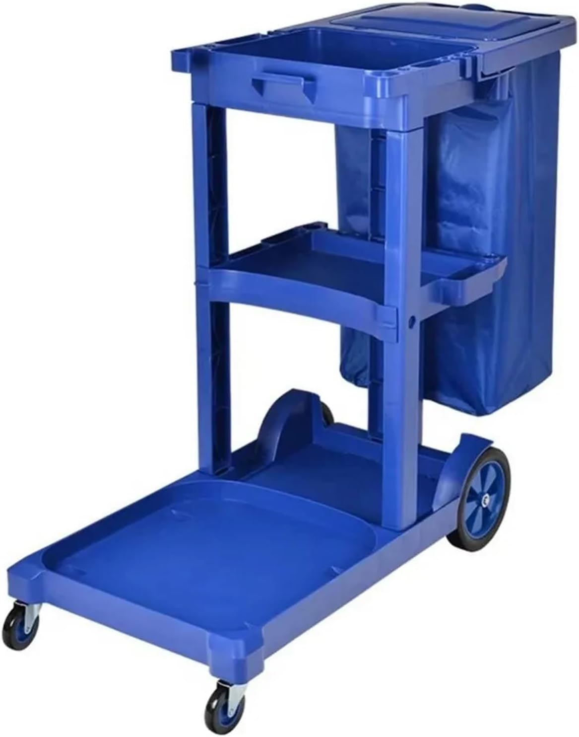 2pcs Large Capacity Waterproof Cleaning Cart Bag - Thicken Hotel Housekeeping Rubbish Holder(Yellow)