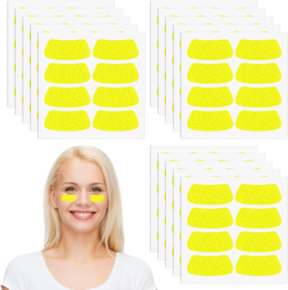120 Pairs Eye Black Stickers Bulk Baseball Glitter Stickers Football Softball Party Favor Spirit Day Accessories(Glitter,Yellow)