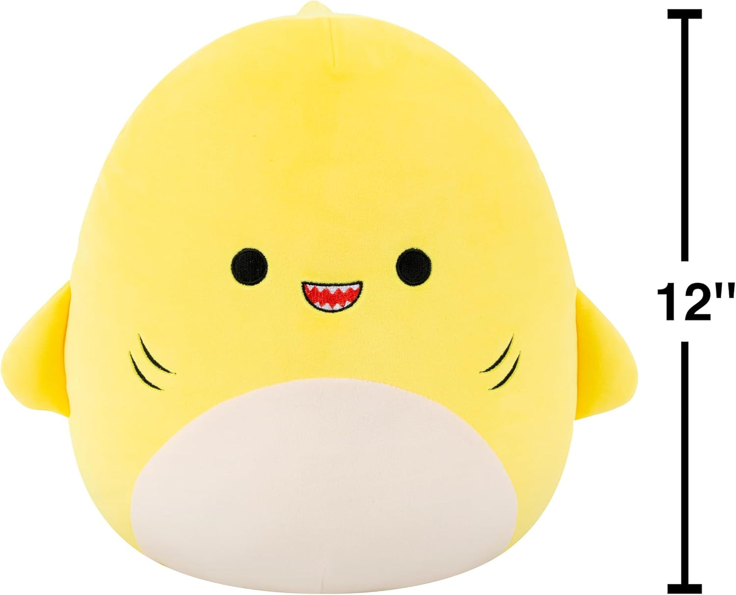 Original 12in Chandler The Yellow Shark – Official Jazwares Plush (Medium-Sized)