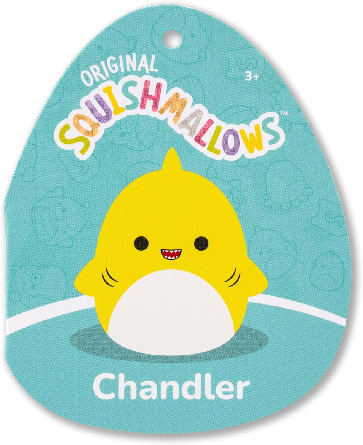 Original 12in Chandler The Yellow Shark – Official Jazwares Plush (Medium-Sized)