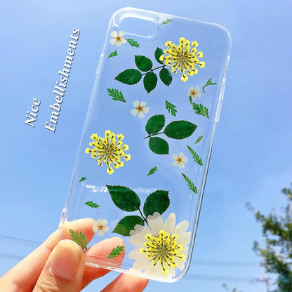 Dried Pressed Flowers for Resin Real Pressed Flowers Dry Flower Gypsophila for Scrapbooking DIY Art Crafts, Epoxy Resin Jewelry Molds, Candle, Soap Making, Nails Décor (Yellow)