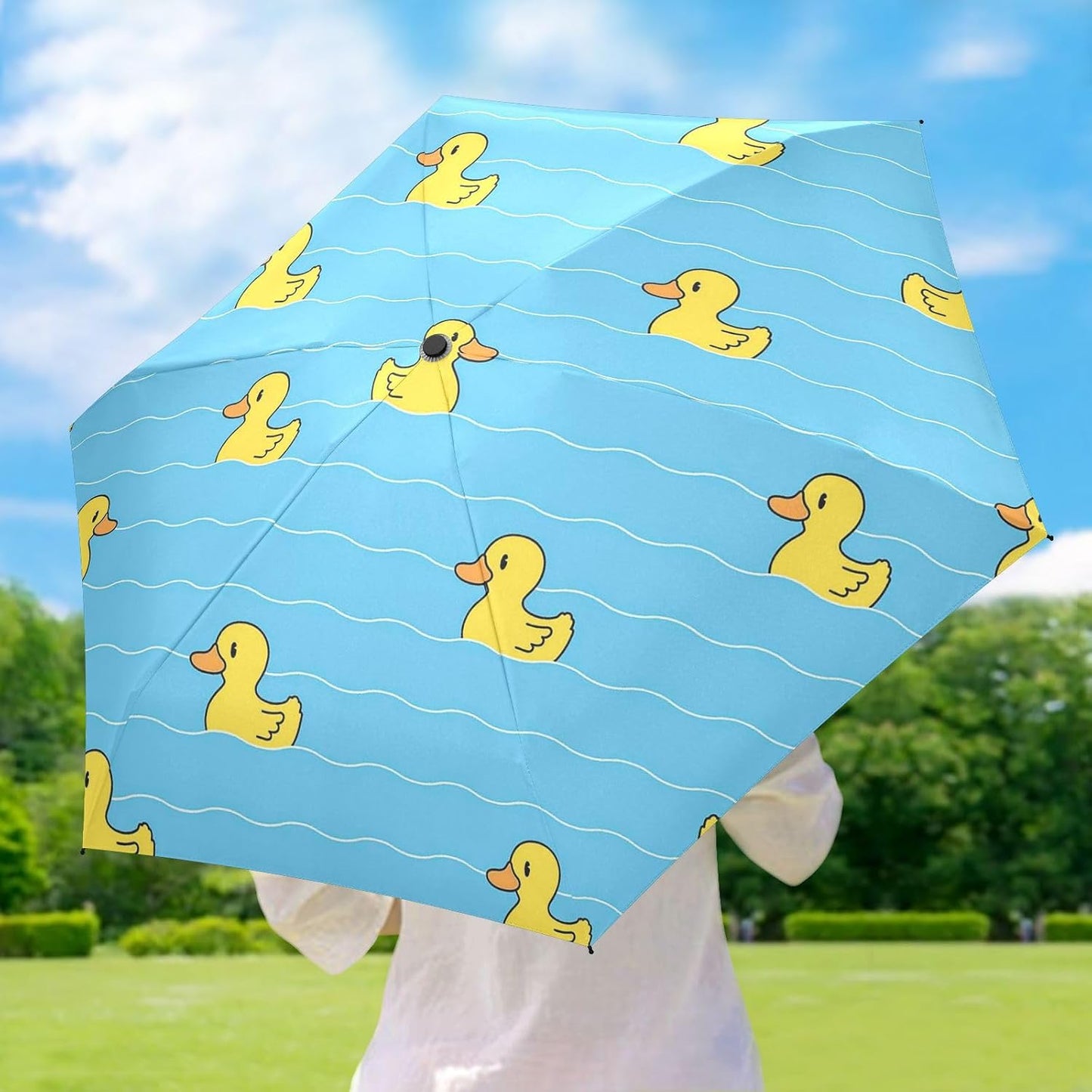 UV Sun Umbrella Compact Folding Travel Umbrella for 99% UV Protection Windproof Rainproof Small Light Fashion Parasol for Men Women