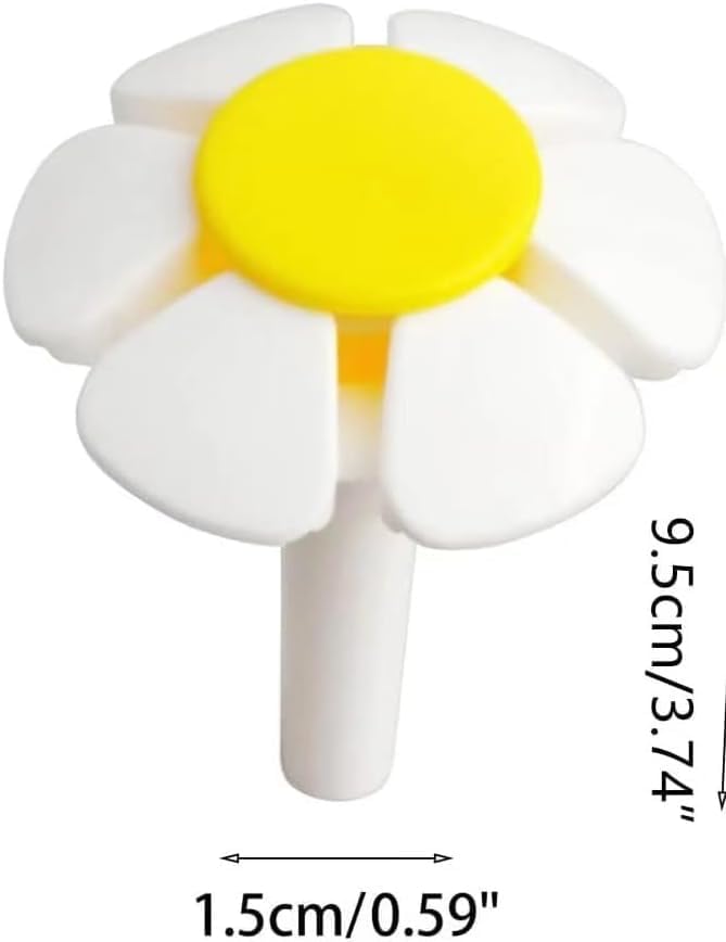 Cat Fountain Replacement Flower Nozzle, Pet Water Fountain Nozzle Replacement Yellow Flower Head for Cat Fountain Automatic Drinking Water Dispenser Fountain Attachment
