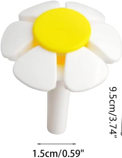 Cat Fountain Replacement Flower Nozzle, Pet Water Fountain Nozzle Replacement Yellow Flower Head for Cat Fountain Automatic Drinking Water Dispenser Fountain Attachment