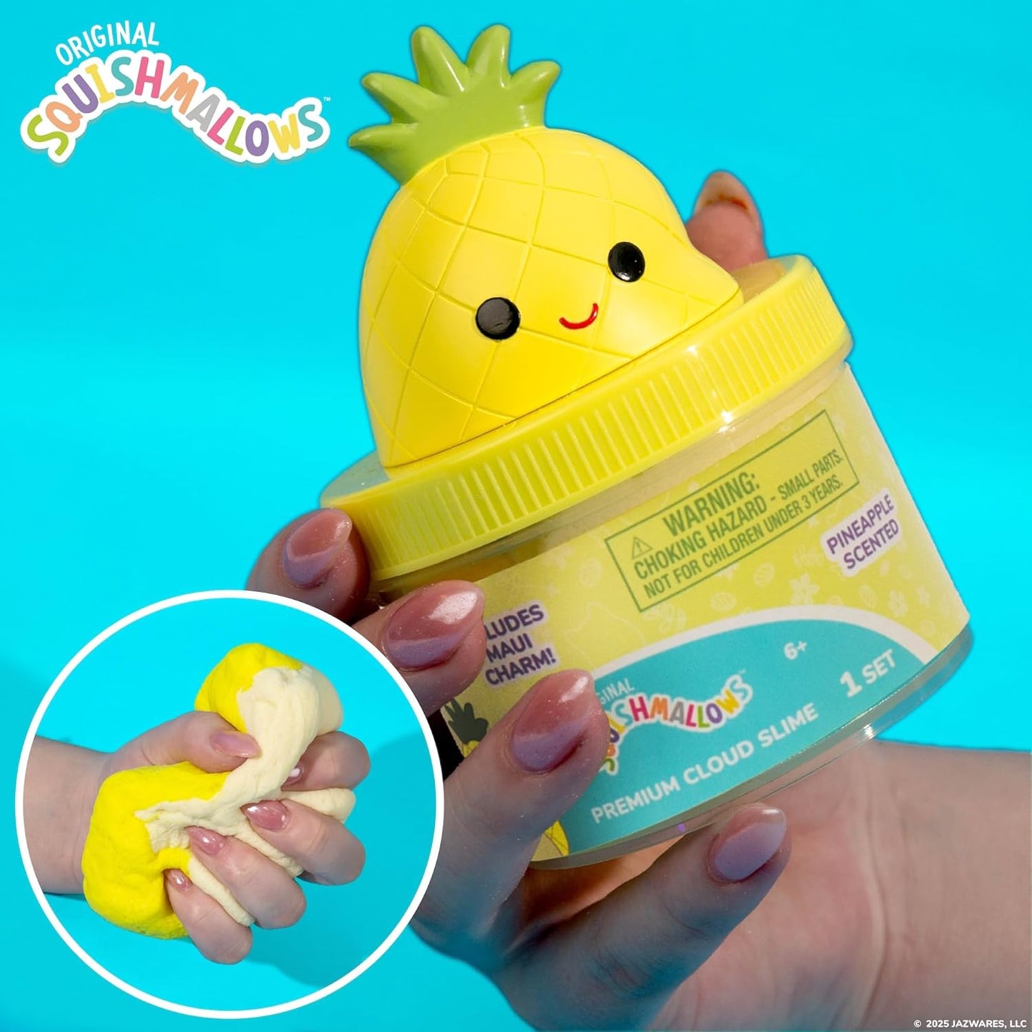 Original Maui Premium Cloud Slime - Limited Release, Pineapple Scent, 8 oz. Jar