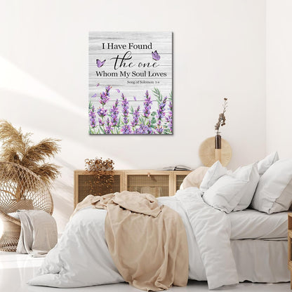 Blue and Yellow Floral Framed Canvas Wall Art, 16L X 12W inch | Rustic Wildflower Green Leaf Butterfly Flower Pictures Wall Decor Living Room Bedroom Bathroom Wall Art Ready to Hang