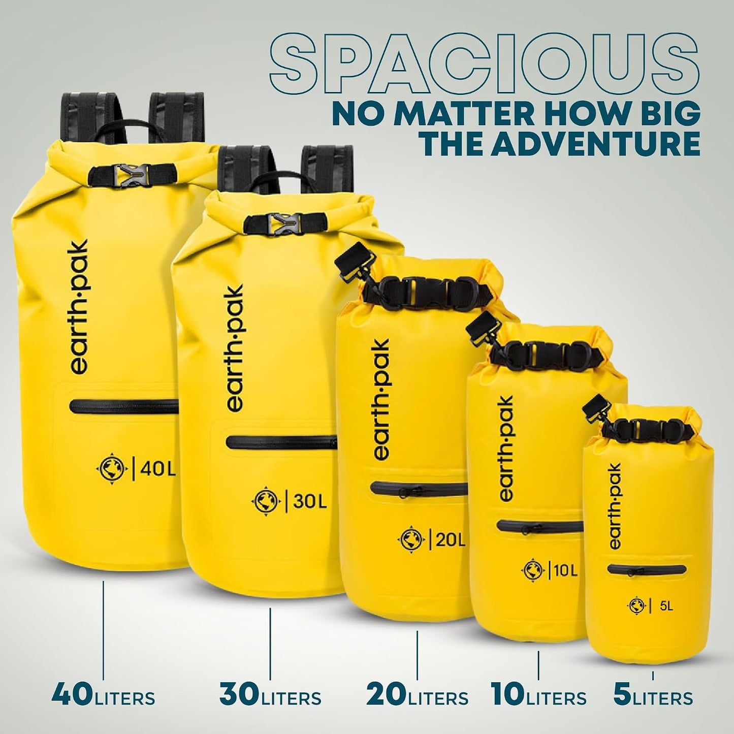 Waterproof Dry Bag with Zippered Pocket - Waterproof Dry Bag Backpack Keeps Gear Dry