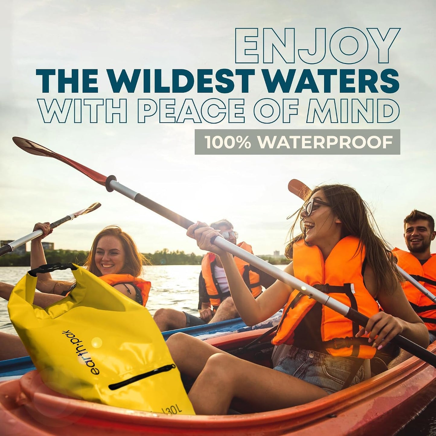 Waterproof Dry Bag with Zippered Pocket - Waterproof Dry Bag Backpack Keeps Gear Dry