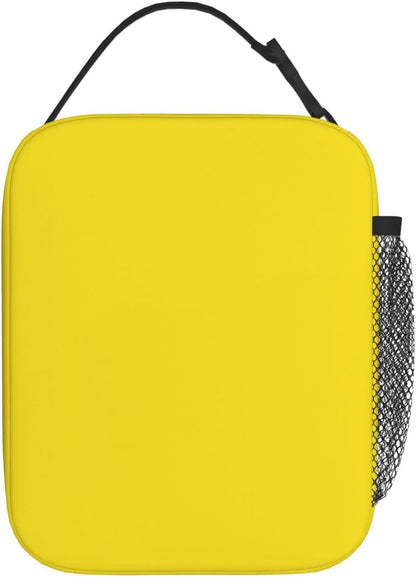Yellow Lunch Box for Women Men Reusable Insulated Portable Lunch Bag Cooler Thermal Leakproof Tote Lunchbox for Adults Office Work Picnic Travel
