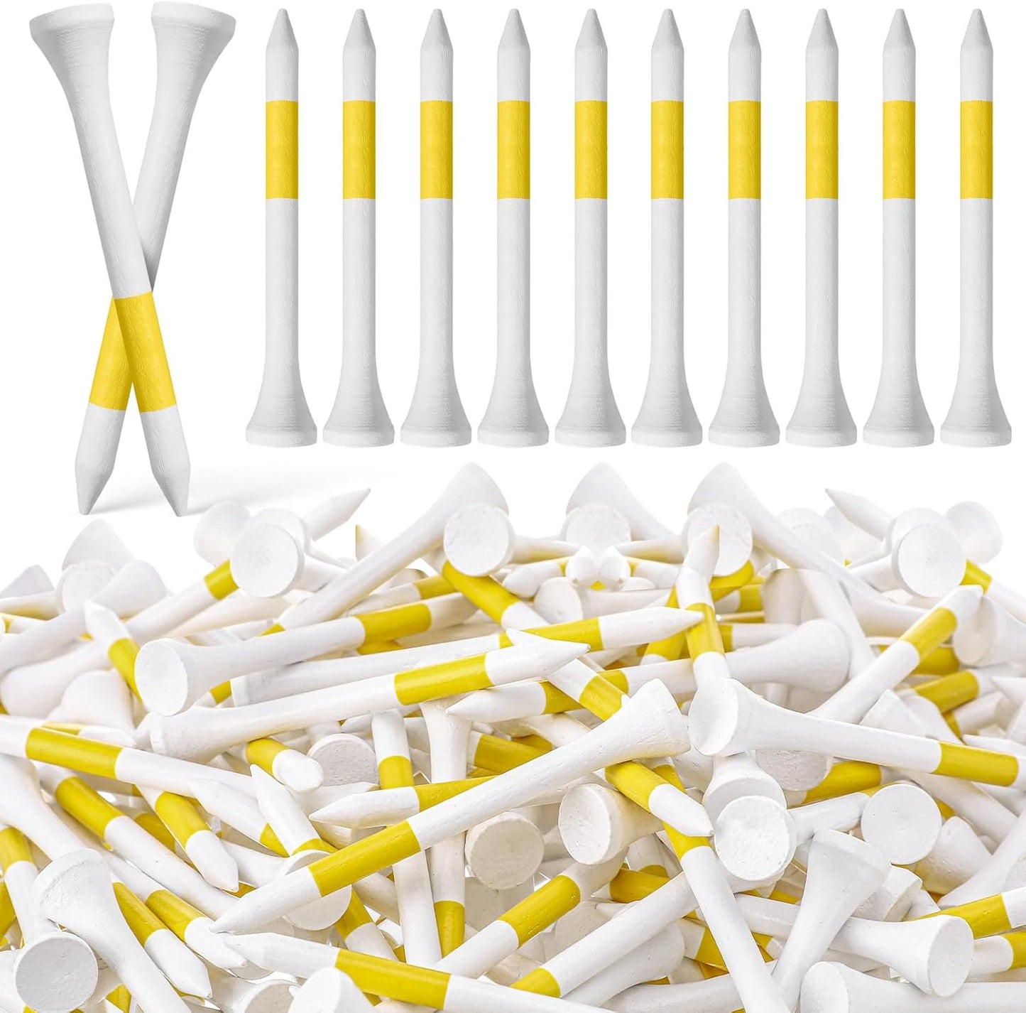 Golf Tees Bulk Wood | Wooden Bamboo, for Men Balls Accessories