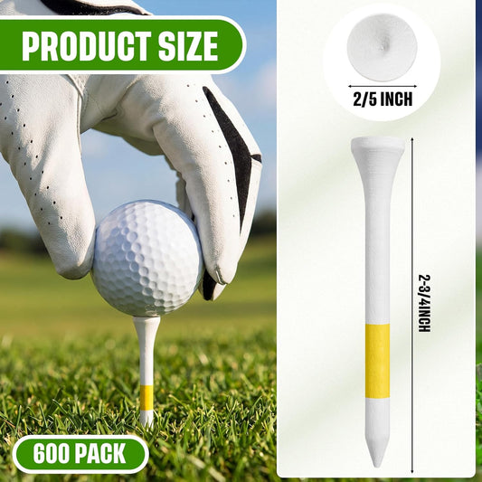 Golf Tees Bulk Wood | Wooden Bamboo, for Men Balls Accessories