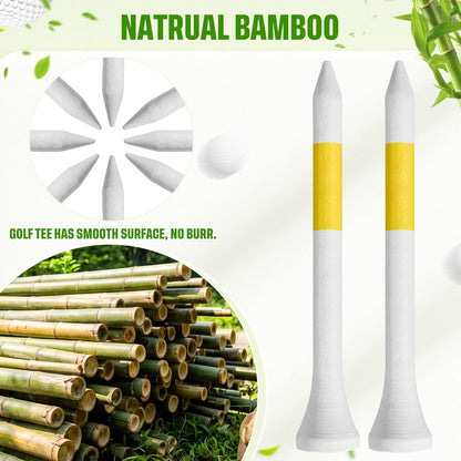 Golf Tees Bulk Wood | Wooden Bamboo, for Men Balls Accessories
