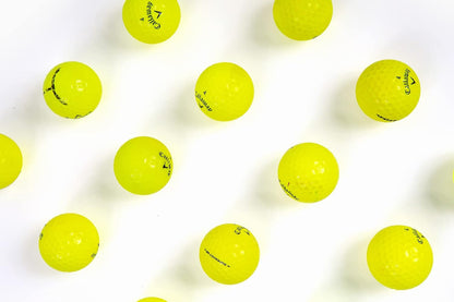 Recycled & Used Callaway Golf Balls - Colored, Yellow - Good Condition - Great for Women & Men - Bulk