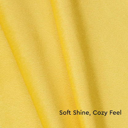 Velvet Throw Pillow Covers 18x18 in (45x45 cm) - Lemon Yellow - No Inserts, Pack of 2 Cases | Solid Plain Dyed Soft & Smooth, Square Decorative Cushion Covers for Living & Bedroom
