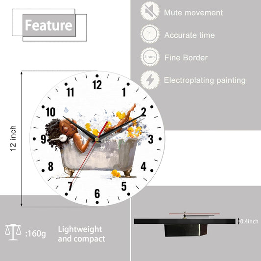 Wall Clocks,Lemon Yellow Fruits 10 Inch Wall Clock,Summer Small Battery Operated Wall Clocks Decorative for Kitchen/Living Room/Bedroom/Bathroom/Dining Room