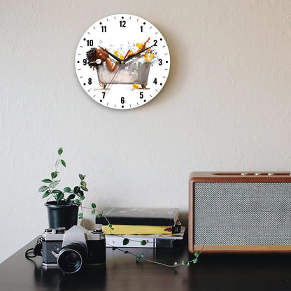 Wall Clocks,Lemon Yellow Fruits 10 Inch Wall Clock,Summer Small Battery Operated Wall Clocks Decorative for Kitchen/Living Room/Bedroom/Bathroom/Dining Room