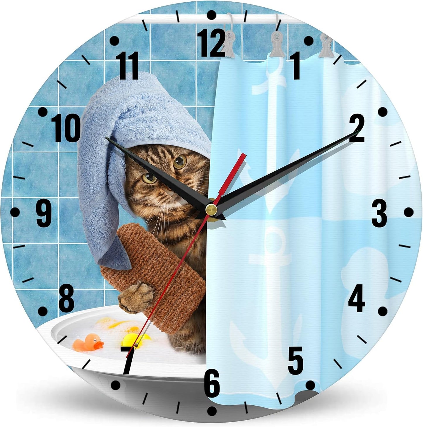 Wall Clocks,Lemon Yellow Fruits 10 Inch Wall Clock,Summer Small Battery Operated Wall Clocks Decorative for Kitchen/Living Room/Bedroom/Bathroom/Dining Room