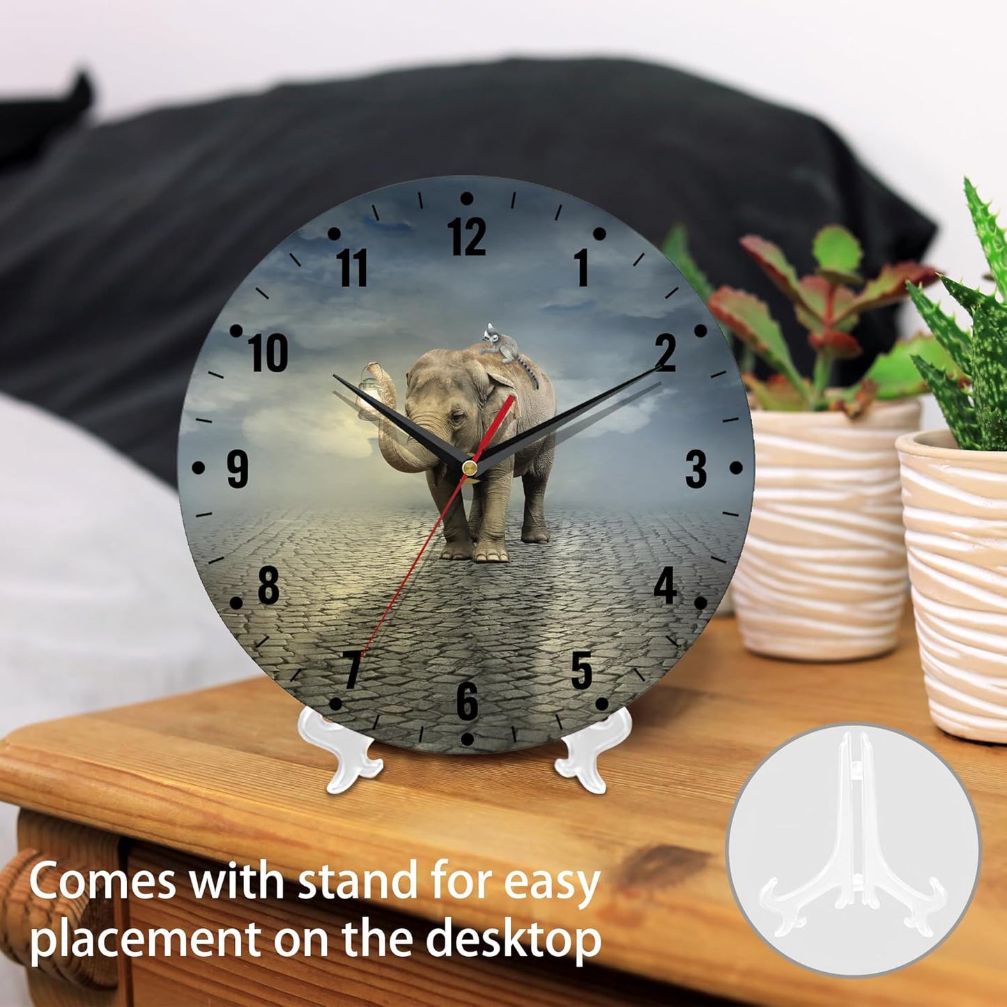 Wall Clocks,Lemon Yellow Fruits 10 Inch Wall Clock,Summer Small Battery Operated Wall Clocks Decorative for Kitchen/Living Room/Bedroom/Bathroom/Dining Room