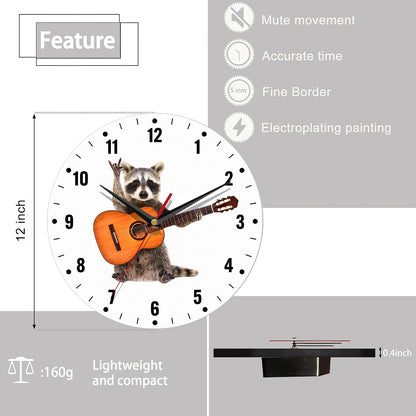 Wall Clocks,Lemon Yellow Fruits 10 Inch Wall Clock,Summer Small Battery Operated Wall Clocks Decorative for Kitchen/Living Room/Bedroom/Bathroom/Dining Room