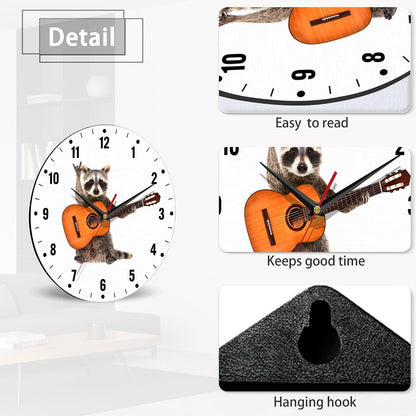 Wall Clocks,Lemon Yellow Fruits 10 Inch Wall Clock,Summer Small Battery Operated Wall Clocks Decorative for Kitchen/Living Room/Bedroom/Bathroom/Dining Room