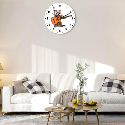 Wall Clocks,Lemon Yellow Fruits 10 Inch Wall Clock,Summer Small Battery Operated Wall Clocks Decorative for Kitchen/Living Room/Bedroom/Bathroom/Dining Room