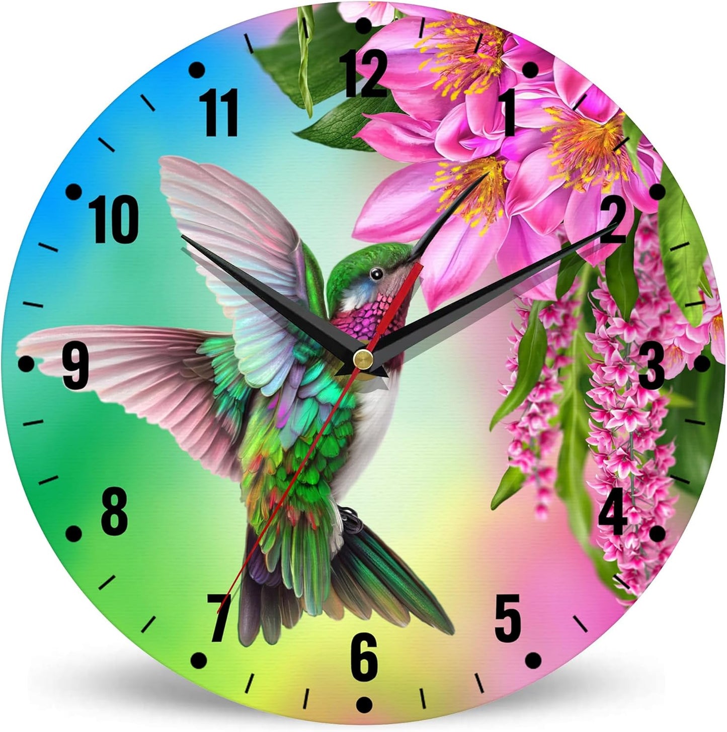 Wall Clocks,Lemon Yellow Fruits 10 Inch Wall Clock,Summer Small Battery Operated Wall Clocks Decorative for Kitchen/Living Room/Bedroom/Bathroom/Dining Room