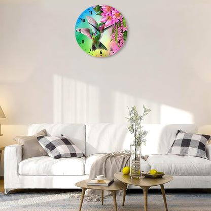 Wall Clocks,Lemon Yellow Fruits 10 Inch Wall Clock,Summer Small Battery Operated Wall Clocks Decorative for Kitchen/Living Room/Bedroom/Bathroom/Dining Room