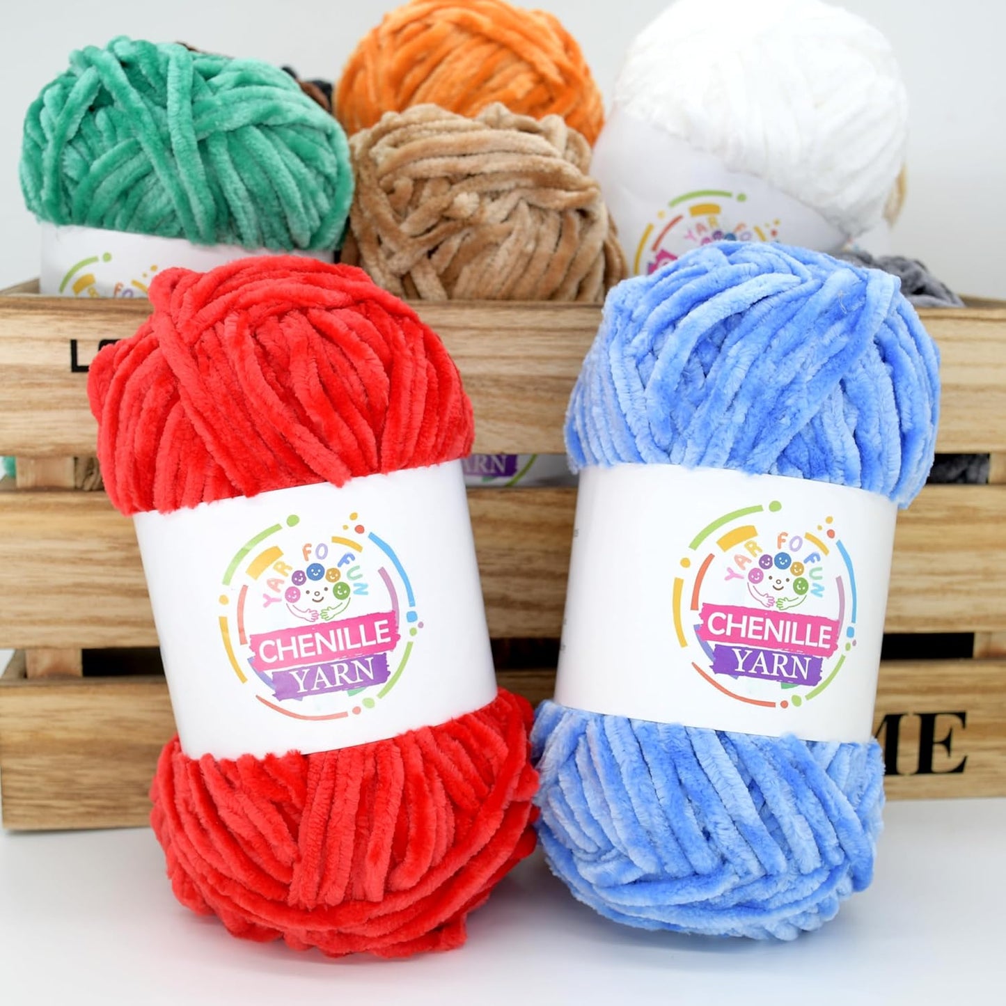 100g Velvet Chenille Yarn for Crocheting,Yellow Fluffy Velvet Plush Yarn Thick Soft Chunky Chenille Yarn Baby Blanket Yarn for Crocheting Knitting Beginners（Yellow）