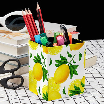 Pen Holder For Your Desk, Pencil Holder Organizes All Pens, Fruit Citrus Yellow Lemon Pen Cup For Your Office Decor