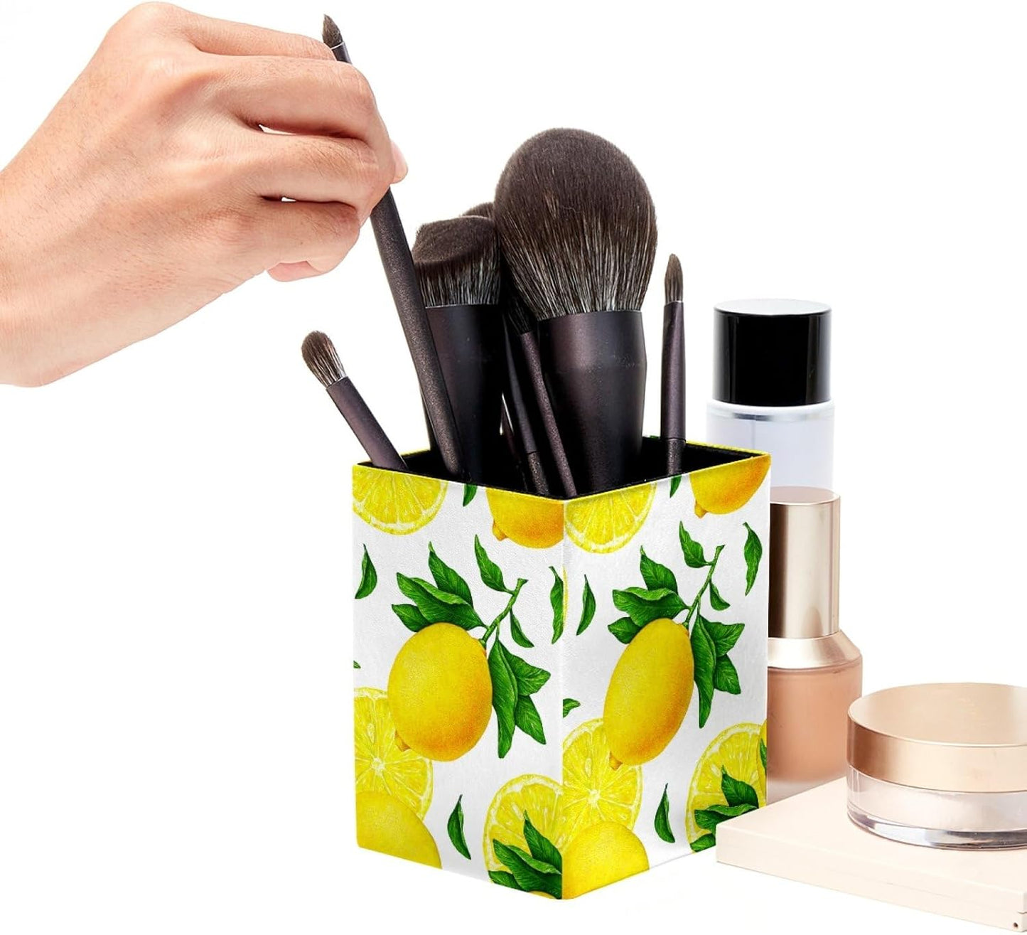 Pen Holder For Your Desk, Pencil Holder Organizes All Pens, Fruit Citrus Yellow Lemon Pen Cup For Your Office Decor