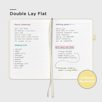 & Lined Journal Notebook, 160 Pages, A5 5.7 x 8 inches College Ruled Thick Paper Notebook Journals for Writing, Hardcover Notebooks for Women Men Office School (1 Pack, Light Yellow)