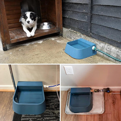 Automatic Water Dispenser for Dogs, 68 oz Outdoor Dog Drinking Water Bowl for Chicken Livestock, Auto Filling Waterer for Pets & Livestock