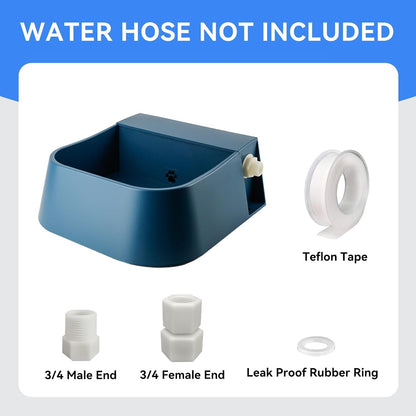 Automatic Water Dispenser for Dogs, 68 oz Outdoor Dog Drinking Water Bowl for Chicken Livestock, Auto Filling Waterer for Pets & Livestock
