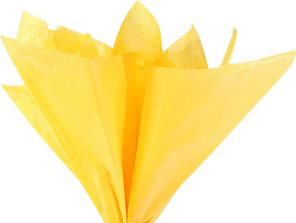 20 Sheets Large Gift Wrap Tissue Paper Pastel Bulk Lemon Yellow 20 x 26 inch for Gift Bags Wrapping, Wedding, Party, Favor Decor, DIY Crafts