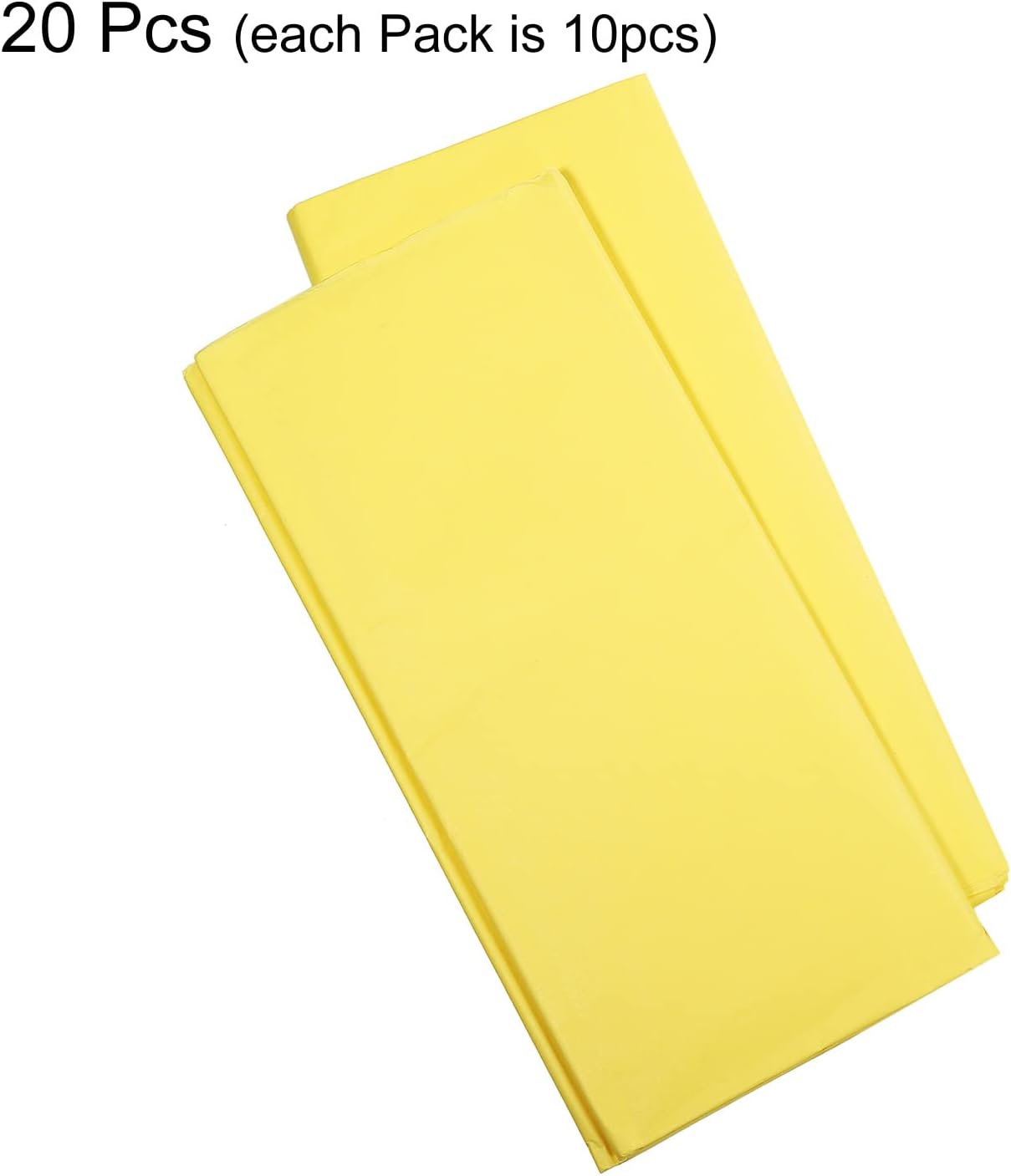 20 Sheets Large Gift Wrap Tissue Paper Pastel Bulk Lemon Yellow 20 x 26 inch for Gift Bags Wrapping, Wedding, Party, Favor Decor, DIY Crafts