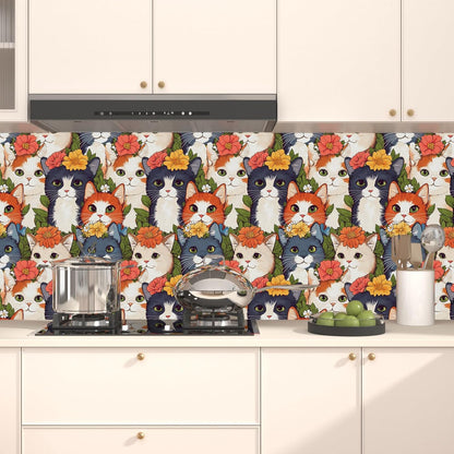 Vintage Bird Leaf Floral Wallpaper Peel and Stick 17.5" x 118",Blue | Self Adhesive/Removable/Waterproof/Thick Vinyl Contact Paper for Bathroom Bedroom Shelf Cabinet Drawer,Prepasted,Easy Peel