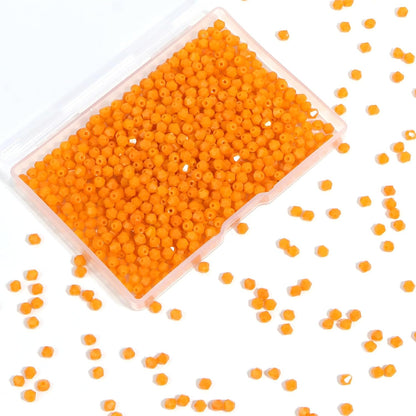 1000Pcs 4mm Faceted Crystal Glass Bicone Beads Loose Bead for DIY Bracelet Necklace Earring Keychain Jewelry Making,Yellow AB