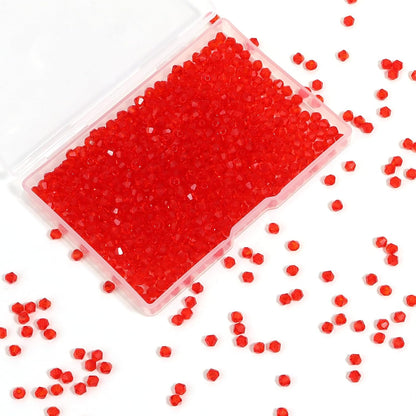 1000Pcs 4mm Faceted Crystal Glass Bicone Beads Loose Bead for DIY Bracelet Necklace Earring Keychain Jewelry Making,Yellow AB