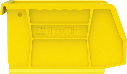 30210 AkroBins Plastic Storage Bins, Space-Saving Stackable Bins for Garage, Pantry, Craft Organization, 5" x 4" x 3", Yellow, 24-Pack