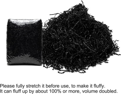 1 LB Crinkle Paper Filler Yellow Shredded Paper for Gift Box Basket | Gift Basket Bag Filler - Grass Cushion Stuffing for Christmas Holiday Gift Wrapping Lemon Crinkle Cut Paper Shred Filler