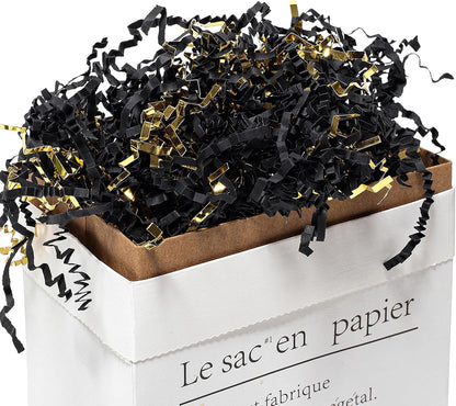 1 LB Crinkle Paper Filler Yellow Shredded Paper for Gift Box Basket | Gift Basket Bag Filler - Grass Cushion Stuffing for Christmas Holiday Gift Wrapping Lemon Crinkle Cut Paper Shred Filler