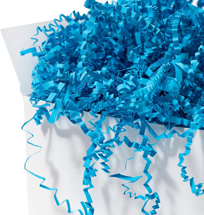 1 LB Crinkle Paper Filler Yellow Shredded Paper for Gift Box Basket | Gift Basket Bag Filler - Grass Cushion Stuffing for Christmas Holiday Gift Wrapping Lemon Crinkle Cut Paper Shred Filler