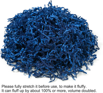 1 LB Crinkle Paper Filler Yellow Shredded Paper for Gift Box Basket | Gift Basket Bag Filler - Grass Cushion Stuffing for Christmas Holiday Gift Wrapping Lemon Crinkle Cut Paper Shred Filler