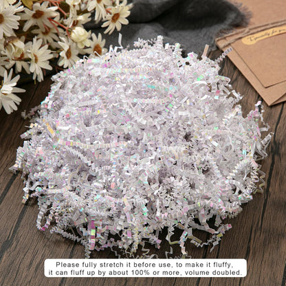 1 LB Crinkle Paper Filler Yellow Shredded Paper for Gift Box Basket | Gift Basket Bag Filler - Grass Cushion Stuffing for Christmas Holiday Gift Wrapping Lemon Crinkle Cut Paper Shred Filler