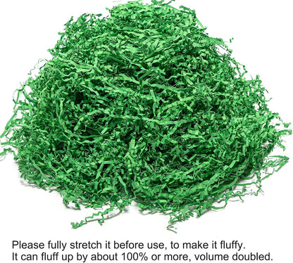 1 LB Crinkle Paper Filler Yellow Shredded Paper for Gift Box Basket | Gift Basket Bag Filler - Grass Cushion Stuffing for Christmas Holiday Gift Wrapping Lemon Crinkle Cut Paper Shred Filler