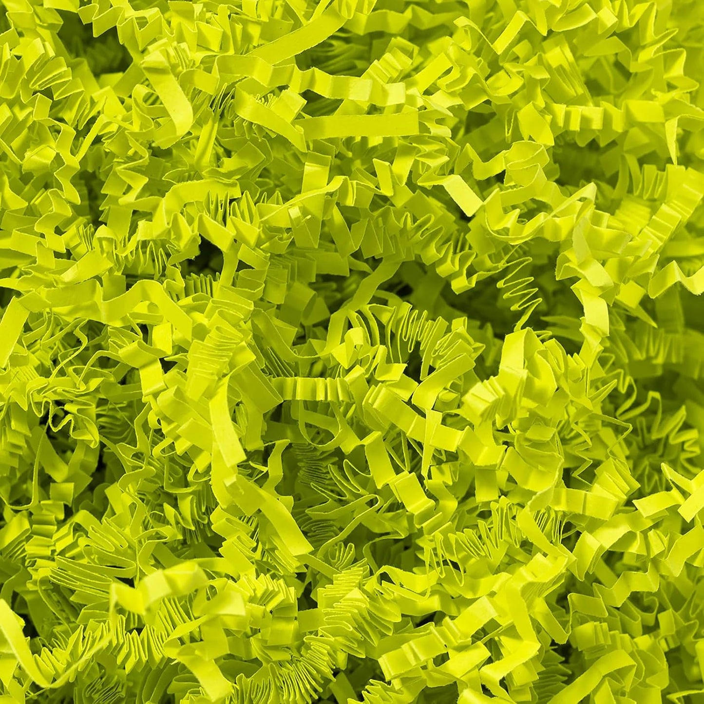 1 LB Crinkle Paper Filler Yellow Shredded Paper for Gift Box Basket | Gift Basket Bag Filler - Grass Cushion Stuffing for Christmas Holiday Gift Wrapping Lemon Crinkle Cut Paper Shred Filler