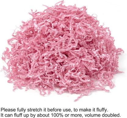 1 LB Crinkle Paper Filler Yellow Shredded Paper for Gift Box Basket | Gift Basket Bag Filler - Grass Cushion Stuffing for Christmas Holiday Gift Wrapping Lemon Crinkle Cut Paper Shred Filler